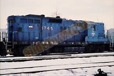 Vtg 1988 Train Slide 1745 BM Boston & Maine Engine X7G035 picture
