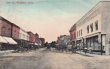 Blissfield MI Michigan South Lane Street Early 1900s Adrian Corner Postcard A2 picture