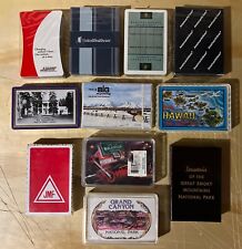 Lot of 11 Decks of Vintage  Playing All Sealed - Advertising, Travel, Brands picture