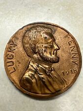 1918 Washington DC Abraham Lincoln Lucky Penny - 2 3/4