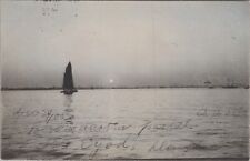 1905 Postcard Sailboat at Dusk Addressed to Long Island, NY 4794.3.5 MR ALE picture
