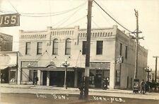 c1910s RPPC Postcard The Old Sun Theatre York NE Street View, unposted picture