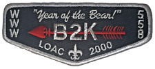 Lodge # 558 Ahoalan Nachpikin ES-2000-2 LOAC Year of the Bear B2K OA Flap MINT picture