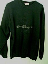 Men's Size XL Black Sweat Shirt Walt Disney World Trapunto Quilted Mickey Unisex picture