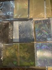 1996 SUPERMAN HOLO SERIES HOLOGRAM SILVER CARD SET + HOLOACTION 3 INSERTS picture
