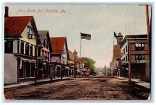 c1910's Fort Fairfield Maine Main Street Dirt Road Town Horse Carriage Postcard picture