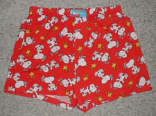 Peanuts Snoopy & Woodstock Boxer Shorts Dancing Red Men's Large New picture
