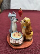 Vintage Disney Store Lady and the Tramp Kissing Spaghetti Scene PVC Figure picture