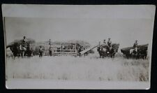 Threshing Crew with Horses, Crawford, Nebraska~Real Photo Postcard, ca. 1920 picture