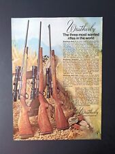 1977 Weatherby .300 Mark V Magnum Rifle Full Page Original Color Ad picture