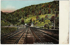 1901 Florida MA Mass Postcard Hoosac RR Railroad Tunnel Approach to East Portal picture