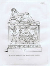 Etruscan Cinerary Urn by Bartoli -1811 Henry Moses Copper-Plate Print picture
