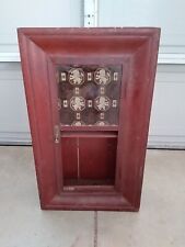 Antique Ogee Style Shelf Cabinet Clock Case Rampant Lion Logo. picture