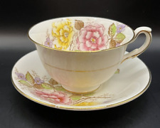 Taylor & Kent Bone China Tea Cup And Saucer Floral design Longton England picture
