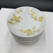 Butter Haviland Limoges France Dish Yellow Roses Theodore Butter Pats set of 8 picture