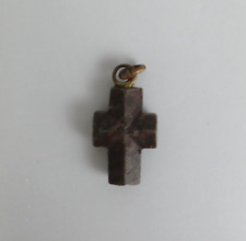 Vintage Tiny Thick Cross Necklace/Bracelet Charm picture