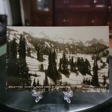 VTG Real Photo Postcard RPPC Beautiful Olympic Mountains Washington Pictorial  picture