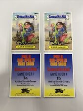 Garbage Pail Kids ‘24 Philly Fallout Game Over Signed  Gross Promo Card Pair picture