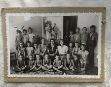 Original 1949 Vintage Soviet Old Photo small children in the orphanage. picture