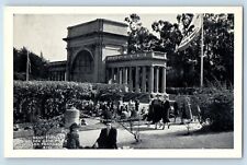 San Francisco California Postcard Band Stand Golden Gate Park Picnic Crowd 1940 picture