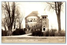 c1940s Junior High School Building Amboy Illinois IL RPPC Photo Vintage Postcard picture