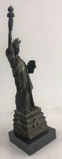 Vintage Collectible Girl Liberty Figural Spelter Bronze Sculpture Lost Wax Decor picture