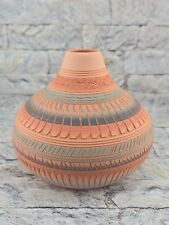 Vintage Michael Charlie Navajo Seed Pot Bowl Signed Native American Pottery 5”W picture