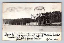 Pittsfield MA-Massachusetts, Pontoosuc Lake, Boat Club, Vintage c1907 Postcard picture