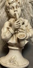 Vintage Universal Statuary Boy Playing Saxophone Statue 1971 Signed U. Kendrick picture