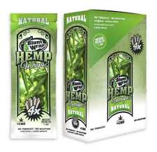 The Original B Wrap Rolling Paper Natural Unflavored 60 Wraps Tips FULL DISPLAY picture