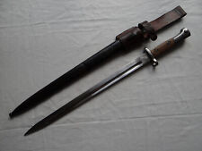 WWII Belgian M1924 Long Rifle Bayonet, Scabbard & Frog picture
