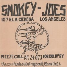 1950s Smokey-Joe's Cafe Menu 157 North La Cienega Blvd Beverly Hills Los Angeles picture