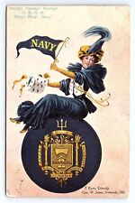 Postcard US Navy University Girl F. Earl Christy Artist Raphael Tuck & Sons picture