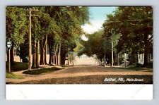 Bethel ME-Maine, Main Street, Advertisement, Antique, Vintage Souvenir Postcard picture
