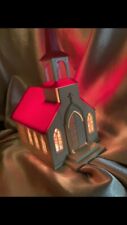 Vintage Celluloid light up Christmas Church picture