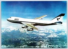 Airplane Postcard Iran Air Airlines Airways Boeing 747 Movifoto FI.5 picture