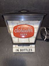 1954 Vintage Schaefer Beer Lighted Lantern Sign picture