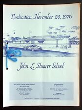 John L Shearer School Dedication 1976 Program Napa Valley Elementary California picture