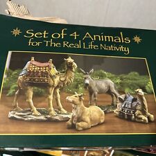 Set of 4 Christmas Nativity Animals Set - 10 inch Scale picture