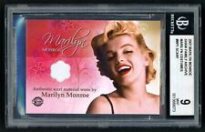 MARILYN MONROE 2007 BREYGENT SHAW FAMILY ARCHIVE #MP1 WORN SCARF CARD BGS 9.0 picture