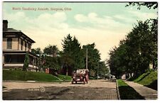 North Sandusky Avenue Bucyrus Ohio OH Antique Car Houses c1910s Postcard picture