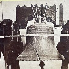 Antique 1876 The Liberty Bell (1776-1876) Stereoview Photo Card P1173 picture
