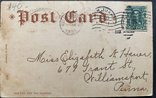 Puerto Rico, 1908, San Juan - Penn, TARJETA POSTAL, POST CARD, Postmarked picture