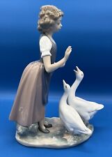 NAO by Lladro “ Girl with 2 Geese “ 1980 11