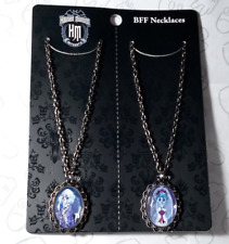 Haunted Mansion Bride Cameo Pendant Charms on Chains BFFs Necklace Set Disney picture