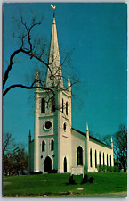Ipswich Massachusetts 1950-60s Postcard Old North Church picture