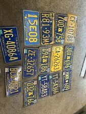Vintage Lot 14 Pennsylvania License Plates Mixed Years Keystone EXPIRED picture