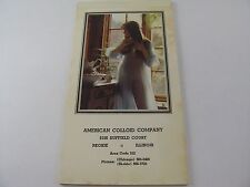 Vintage 1975 Risque Woman Pad: Sheer Nightgown American Colloid Co.  picture