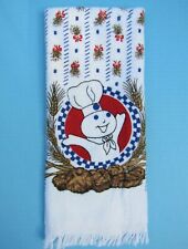 FS NEW Pillsbury Doughboy RED, WHITE & BLUE TOWEL FRINGED WHEAT DESIGN RARE 1996 picture