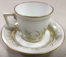 Kaiser Bone China Cup & Saucer Set Danbury Mint W. Germany Vntg Small Defect picture